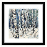 Winter Birch Forest - Modern Living Room Wall Art on Canvas