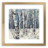 Winter Birch Forest - Modern Living Room Wall Art on Canvas