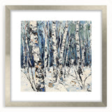 Winter Birch Forest - Modern Living Room Wall Art on Canvas