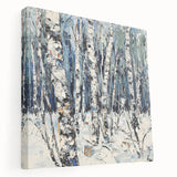 Winter Birch Forest - Modern Living Room Wall Art on Canvas