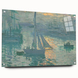 Sunset on the Seine: Claude Monet's Impressionist Wall Art Masterpiece