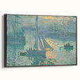 Sunset on the Seine: Claude Monet's Impressionist Wall Art Masterpiece