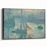 Sunset on the Seine: Claude Monet's Impressionist Wall Art Masterpiece