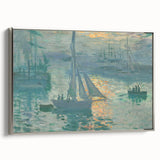 Sunset on the Seine: Claude Monet's Impressionist Wall Art Masterpiece