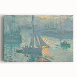 Sunset on the Seine: Claude Monet's Impressionist Wall Art Masterpiece