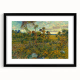 Sunset at Montmajour: Impressionist Landscape Wall Art by Van Gogh