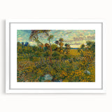 Sunset at Montmajour: Impressionist Landscape Wall Art by Van Gogh