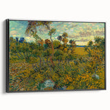 Sunset at Montmajour: Impressionist Landscape Wall Art by Van Gogh