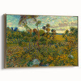 Sunset at Montmajour: Impressionist Landscape Wall Art by Van Gogh