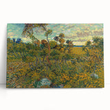 Sunset at Montmajour: Impressionist Landscape Wall Art by Van Gogh