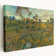 Sunset at Montmajour: Impressionist Landscape Wall Art by Van Gogh