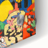 Modern Wall Art - Vibrant Abstract Landscape with Bold Colors