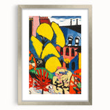 Modern Wall Art - Vibrant Abstract Landscape with Bold Colors