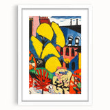 Modern Wall Art - Vibrant Abstract Landscape with Bold Colors