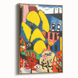 Modern Wall Art - Vibrant Abstract Landscape with Bold Colors