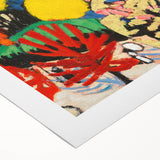 Modern Wall Art - Vibrant Abstract Landscape with Bold Colors