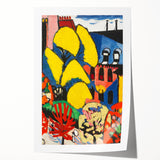 Modern Wall Art - Vibrant Abstract Landscape with Bold Colors