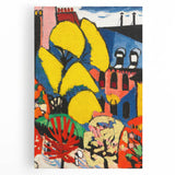 Modern Wall Art - Vibrant Abstract Landscape with Bold Colors