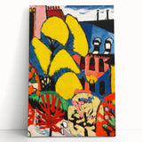 Modern Wall Art - Vibrant Abstract Landscape with Bold Colors