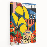 Modern Wall Art - Vibrant Abstract Landscape with Bold Colors