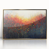 Autumn Glow - Abstract Living Room Wall Art on Canvas