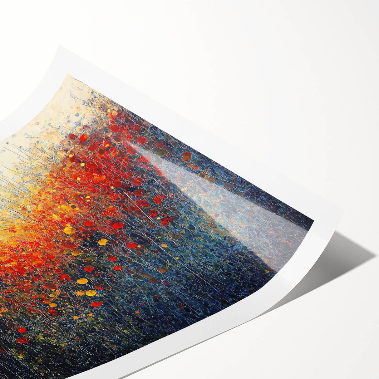 Autumn Glow - Abstract Living Room Wall Art on Canvas