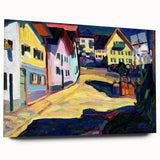Murnau Street View" Abstract Modern Art - Contemporary Wall Decor