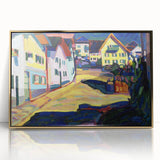 Murnau Street View" Abstract Modern Art - Contemporary Wall Decor