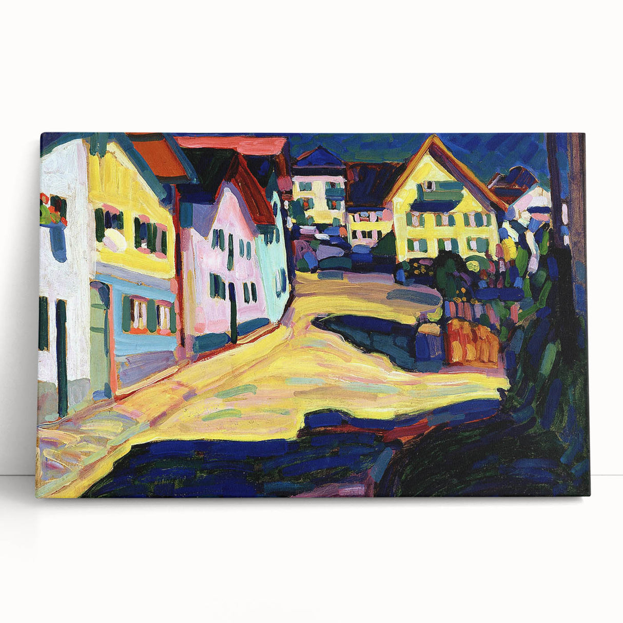 Murnau Street View" Abstract Modern Art - Contemporary Wall Decor