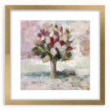 Soft Pastel Abstract Tree - Modern Living Room Wall Art