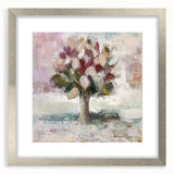 Soft Pastel Abstract Tree - Modern Living Room Wall Art
