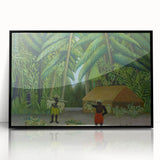 Banana Harvest" Modern Wall Art - Contemporary Tropical Decor