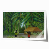 Banana Harvest" Modern Wall Art - Contemporary Tropical Decor