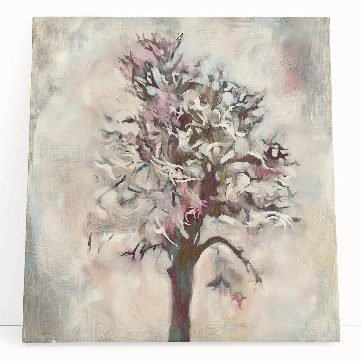 Dreamy Abstract Tree - Modern Living Room Wall Art on Canvas