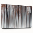 Misty Forest Blur – Dynamic Abstract Autumn Motion Wall Art