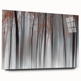 Misty Forest Blur – Dynamic Abstract Autumn Motion Wall Art