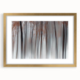 Misty Forest Blur – Dynamic Abstract Autumn Motion Wall Art