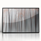 Misty Forest Blur – Dynamic Abstract Autumn Motion Wall Art