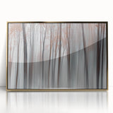 Misty Forest Blur – Dynamic Abstract Autumn Motion Wall Art