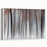 Misty Forest Blur – Dynamic Abstract Autumn Motion Wall Art
