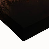 Close-up of a stretched canvas artwork depicting a vibrant landscape with intricate cave formations, showcasing earthy tones and textured details, perfect for home decor.