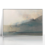 Romantic Art Prints: Paddle Steamer in a Storm - Historical Wall Art