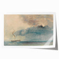 Romantic Art Prints: Paddle Steamer in a Storm - Historical Wall Art