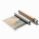 Romantic Art Prints: Paddle Steamer in a Storm - Historical Wall Art