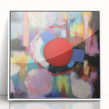 Colorful Bedroom Wall Art – Abstract Framed Canvas Print