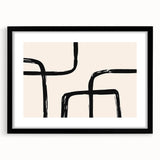 Acrylic Dining Room Artwork - Modern Abstract Line Art