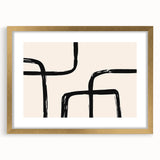 Acrylic Dining Room Artwork - Modern Abstract Line Art