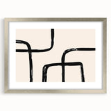 Acrylic Dining Room Artwork - Modern Abstract Line Art