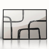 Acrylic Dining Room Artwork - Modern Abstract Line Art