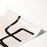 Acrylic Dining Room Artwork - Modern Abstract Line Art